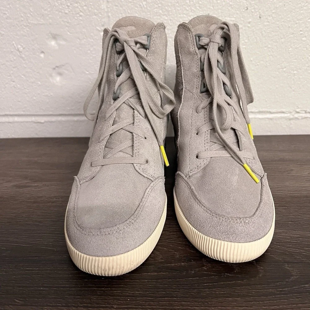 Sorel Womens Out N About Wedge Dove Quarry Women's 9 US Sneaker Gray NL4443-081